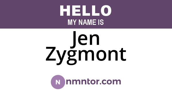 Jen Zygmont