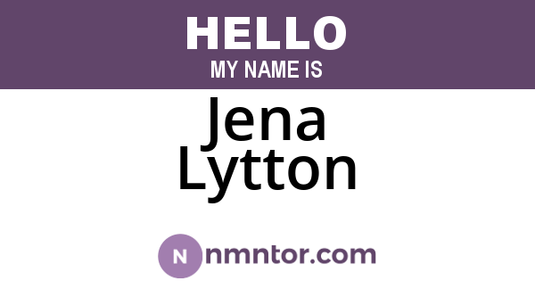 Jena Lytton