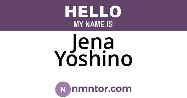 Jena Yoshino