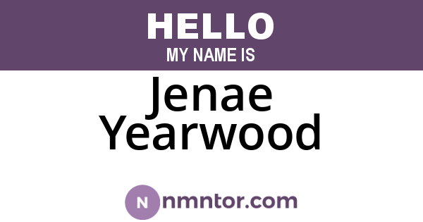 Jenae Yearwood