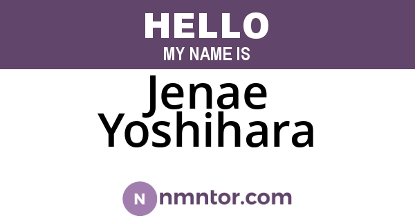 Jenae Yoshihara