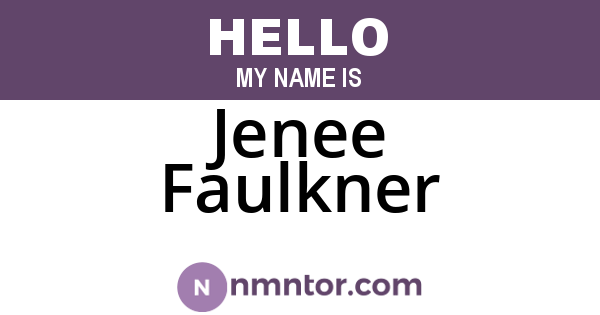 Jenee Faulkner