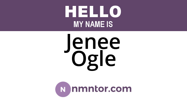 Jenee Ogle