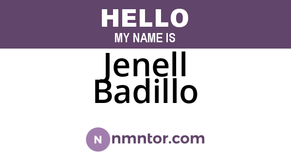 Jenell Badillo
