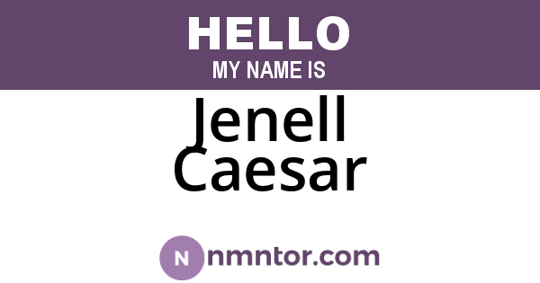 Jenell Caesar