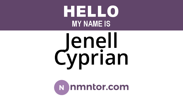 Jenell Cyprian
