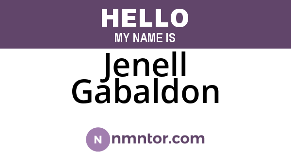 Jenell Gabaldon