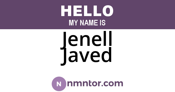 Jenell Javed