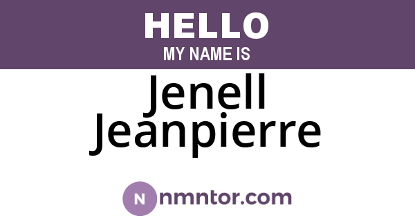Jenell Jeanpierre