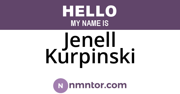 Jenell Kurpinski