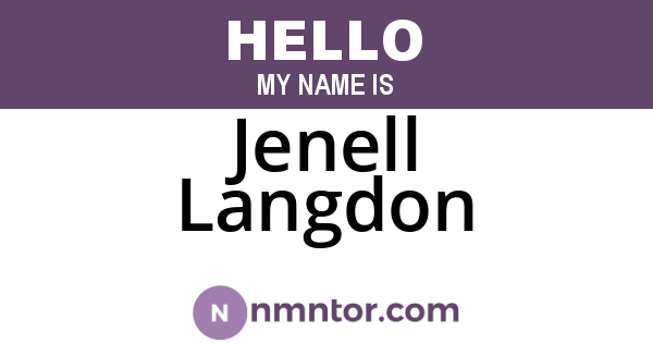 Jenell Langdon