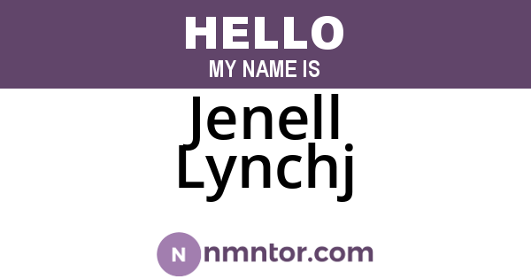 Jenell Lynchj