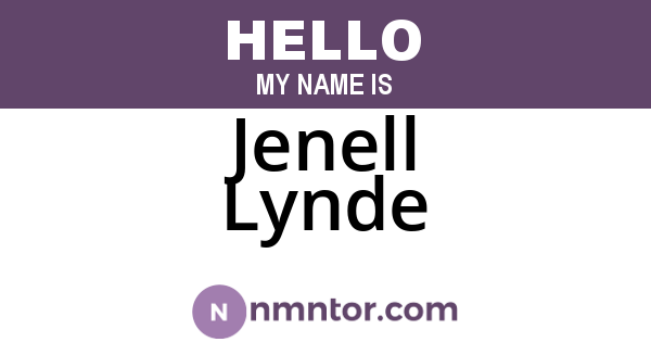 Jenell Lynde