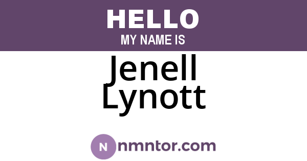 Jenell Lynott