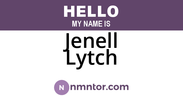 Jenell Lytch