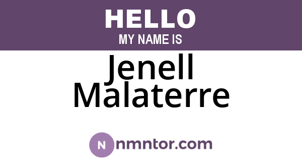 Jenell Malaterre