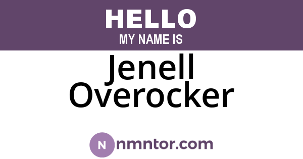 Jenell Overocker