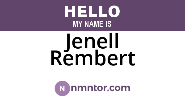 Jenell Rembert
