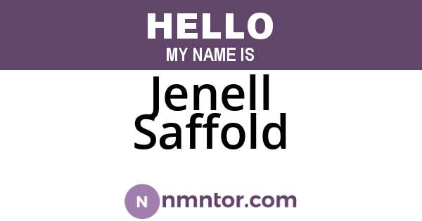 Jenell Saffold