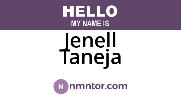 Jenell Taneja