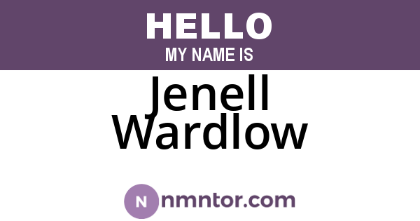 Jenell Wardlow