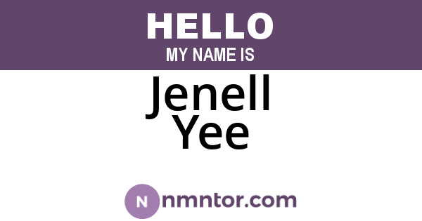 Jenell Yee