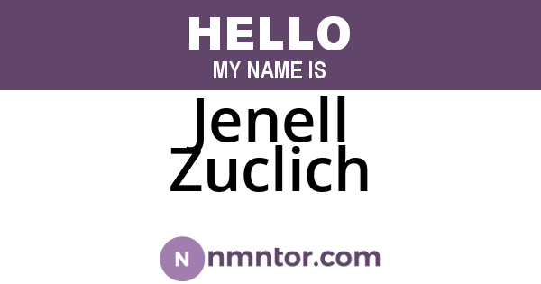 Jenell Zuclich