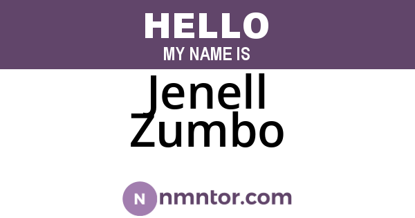 Jenell Zumbo