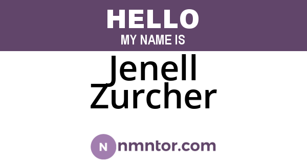 Jenell Zurcher