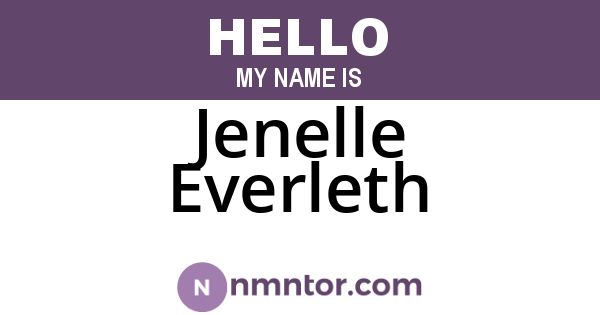 Jenelle Everleth