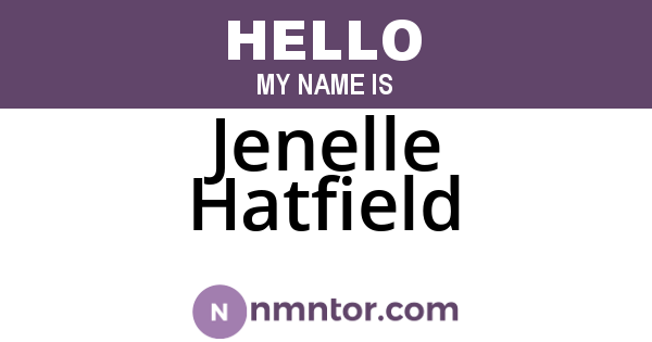 Jenelle Hatfield