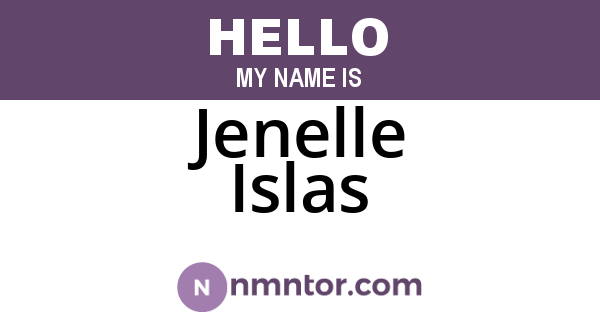 Jenelle Islas