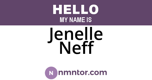 Jenelle Neff