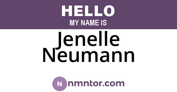 Jenelle Neumann