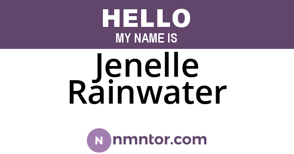 Jenelle Rainwater