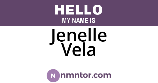 Jenelle Vela
