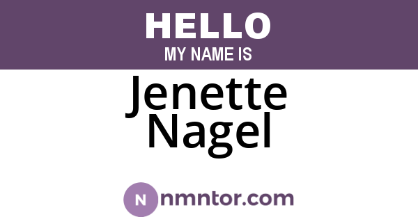 Jenette Nagel