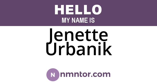 Jenette Urbanik