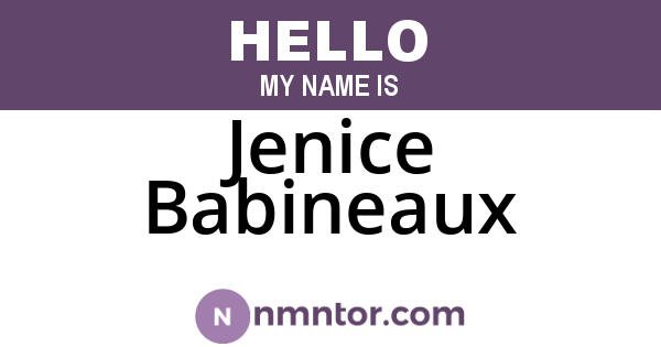 Jenice Babineaux