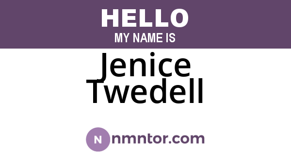 Jenice Twedell