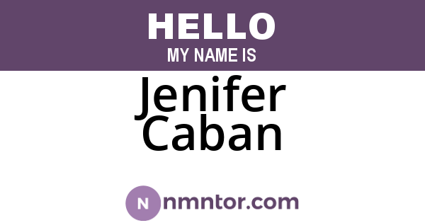 Jenifer Caban