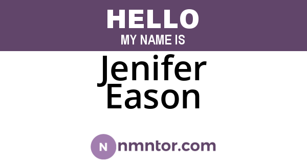 Jenifer Eason