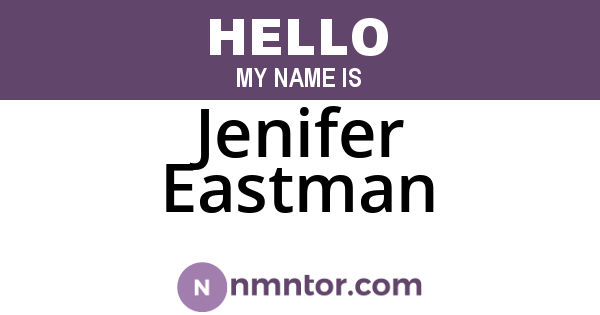 Jenifer Eastman