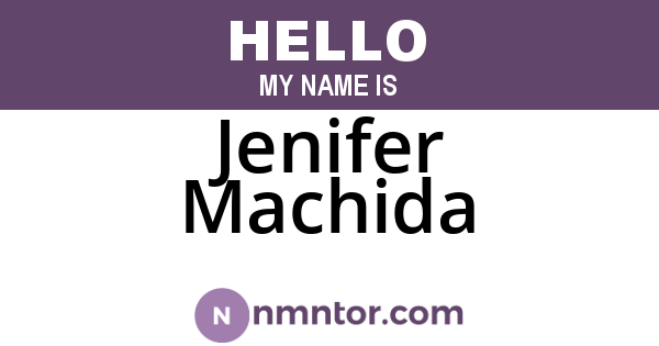 Jenifer Machida