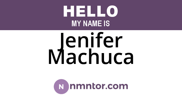 Jenifer Machuca