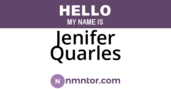 Jenifer Quarles