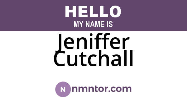 Jeniffer Cutchall