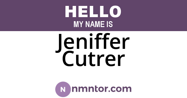 Jeniffer Cutrer