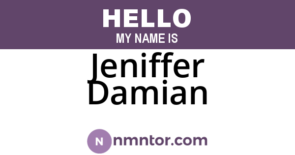 Jeniffer Damian
