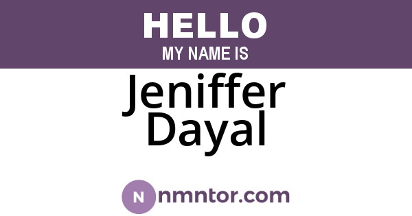 Jeniffer Dayal